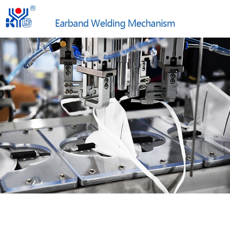 Fully Automatic Folding Button Making Machine Kn 95 Mask Machine