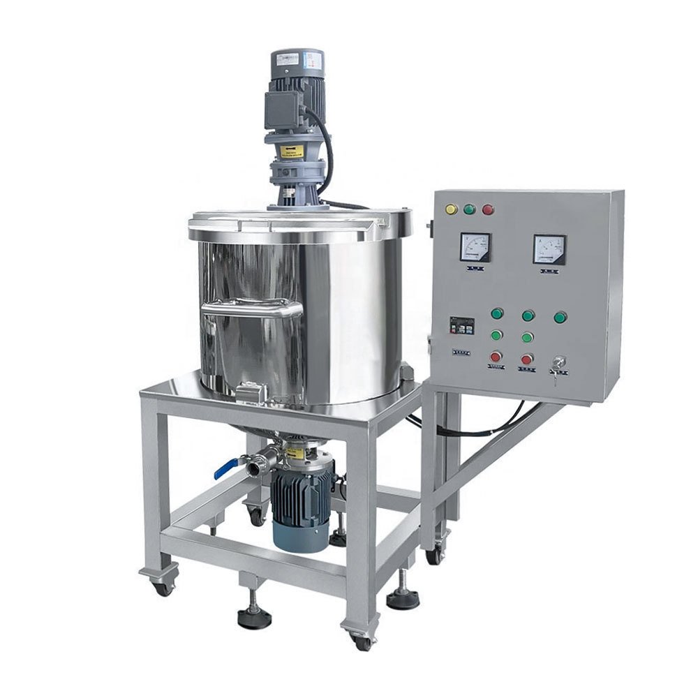 Small High Shear 100L Liquid Soap Making Machine Daily Shampoo Liquid Detergent Dish Washing Products Mixer Making Machine