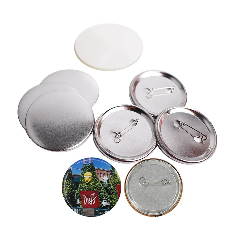 high quality button making machinerotating badge maker metal button press machine free cutter 500pcs pin badge
