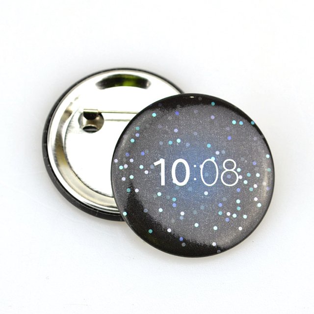 Round Pin Badge Maker 25mm 32mm 40mm 50mm 58mm Custom Sublimation Blank Plastic Acrylic Metal Tin Button Badge Raw Material