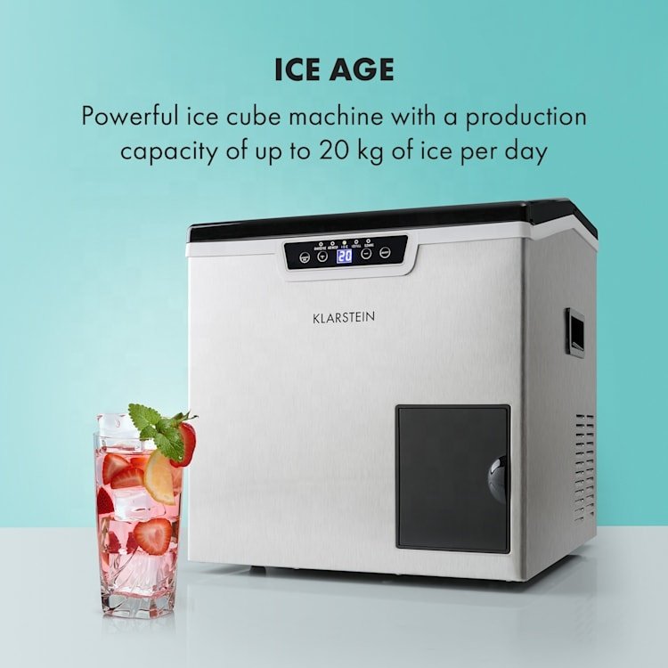 GCC SASO tabletop semi professional 2 in 1 20kgs Shaved Ice Maker Machine Lifestyle Solid Cubic Ice Maker with Shaver