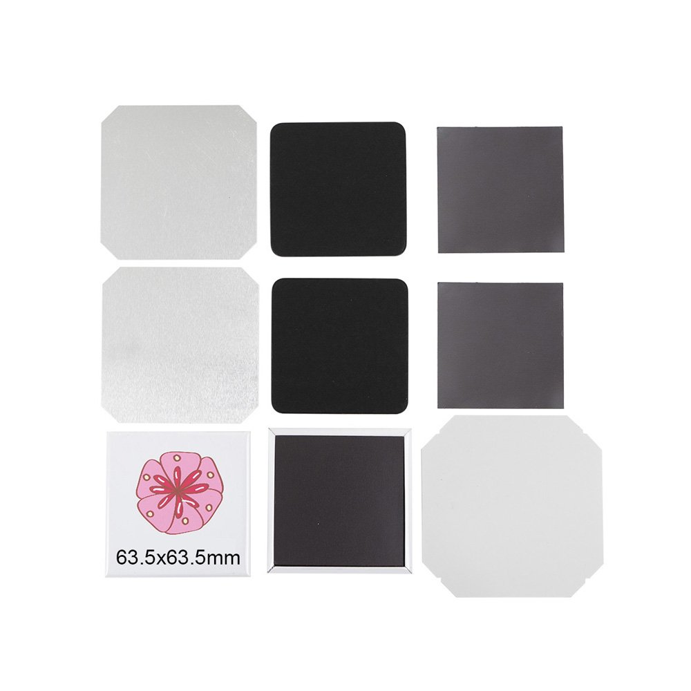 New Size 63.5*63.5mm Square Fridge Magnet Machine Kit