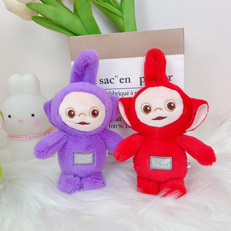 Explosion of the Teletubbies pendant plush doll car bag hanging jewelry female children grab machine dolls keychains key chains