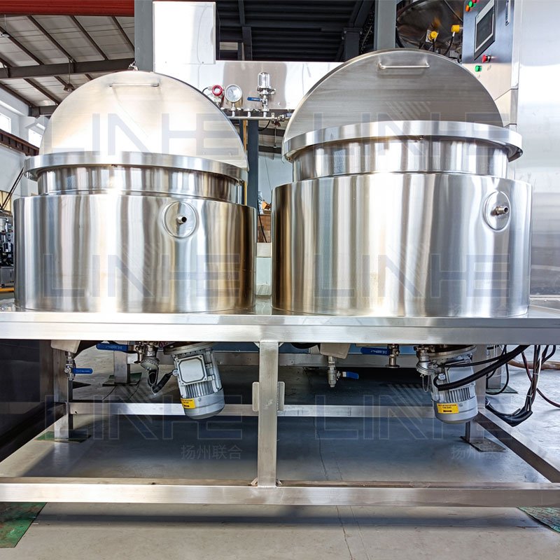 LINHE Cosmetics Manufacturing Plant Whitening Cream Emulsifier Moisturizer Lotion Vacuum Mixing Machine for Cosmetic