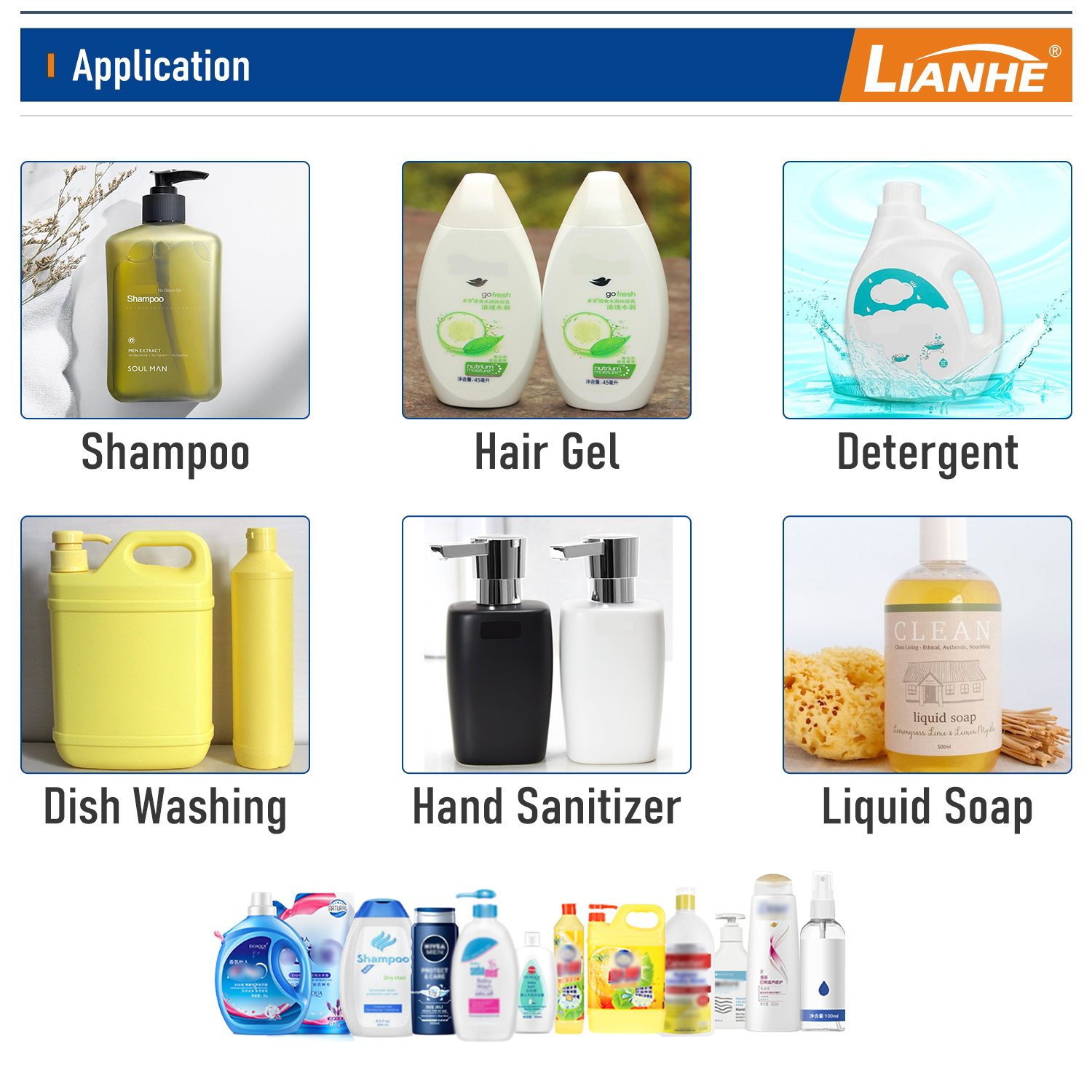 Lianhe Factory Direct sale 50L- 2000L Stainless Steel Liquid Chemical Mixer Shampoo Mixer Production Line Agitator Mixing Tank
