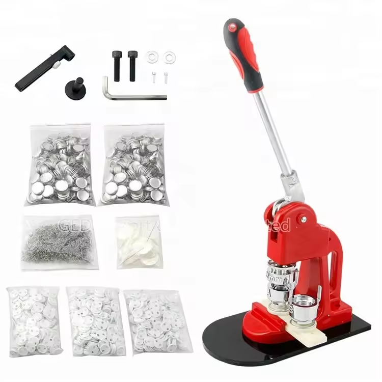 DIY Craft 25/32/37/44/50/56/58/75mm keychain mirror Manual Pin button badge making machine