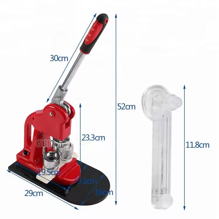 DIY Craft 25/32/37/44/50/56/58/75mm keychain mirror Manual Pin button badge making machine