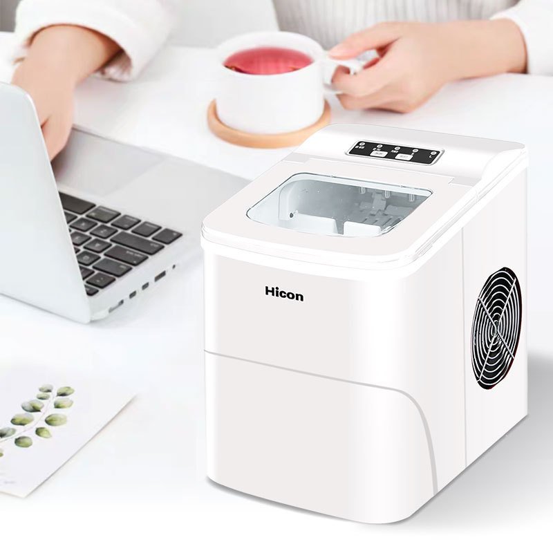HZB-16A Portable Ice Maker Mini Countertop 15kgs Small Ice Making Machine Round Ice Cube Maker For Home