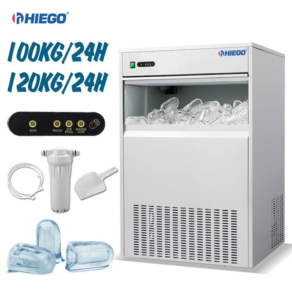 China Factory cylindrical maker Stainless Steel Small bullet Capacity Ice Machines 120kg/ Day for Sales