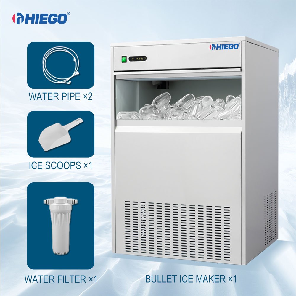 China Factory cylindrical maker Stainless Steel Small bullet Capacity Ice Machines 120kg/ Day for Sales