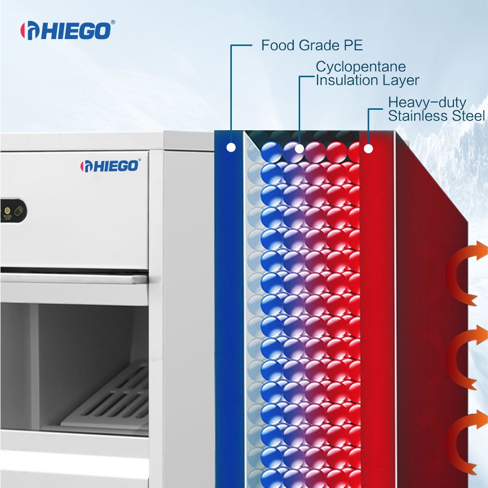 China Factory cylindrical maker Stainless Steel Small bullet Capacity Ice Machines 120kg/ Day for Sales