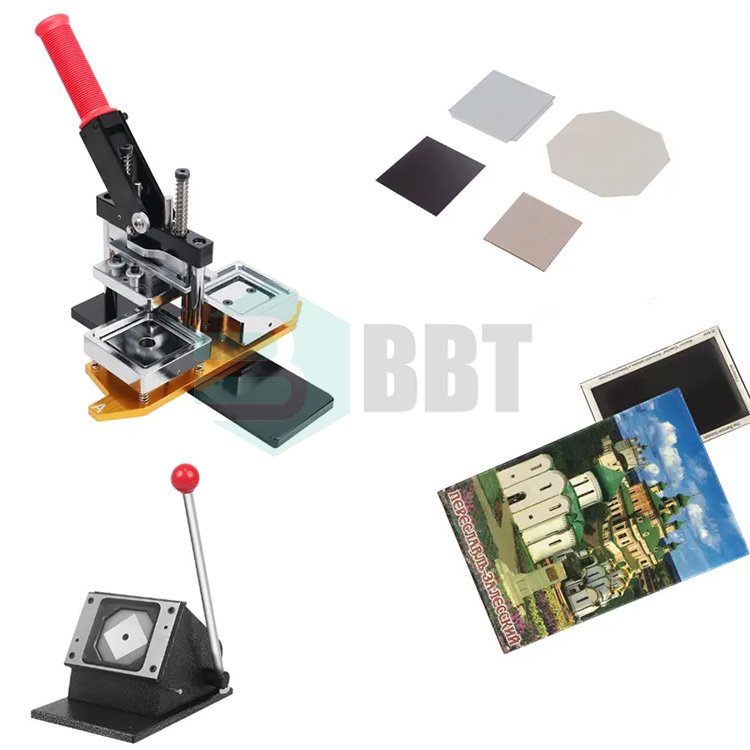 Diy Square Fridge Magnet Button Machine For Fridge Machine 63.5Mm Magnet Making Machine