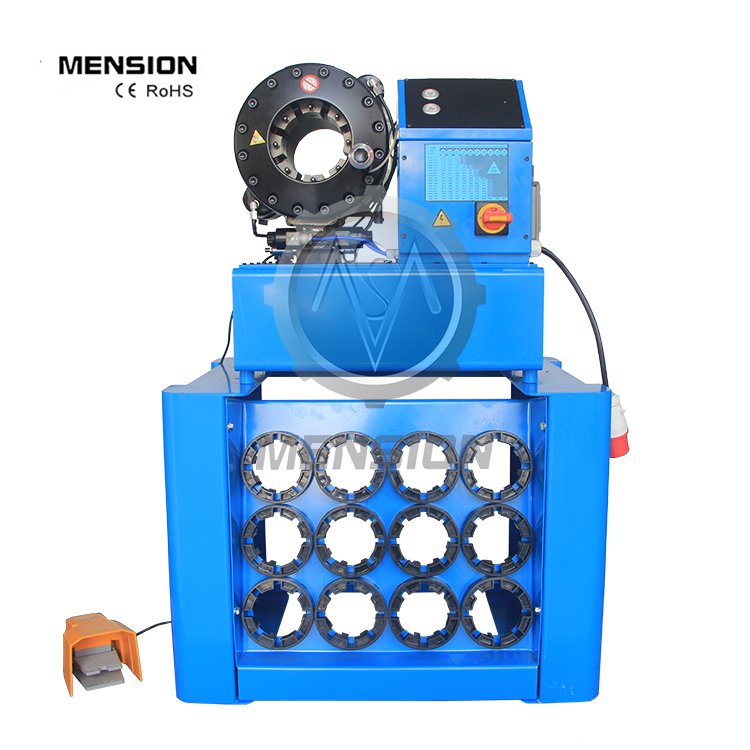 Hot Sell P32 High Pressure 1/4" Up To 2" Rubber Hose Product Making Machinery Hydraulic Hose Crimping Machine