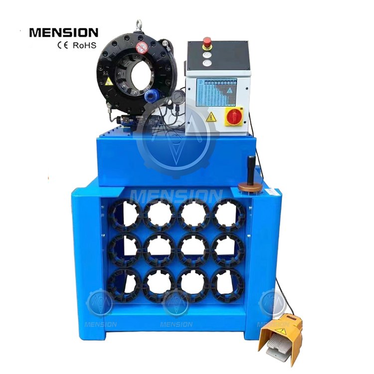 Hot Sell P32 High Pressure 1/4" Up To 2" Rubber Hose Product Making Machinery Hydraulic Hose Crimping Machine