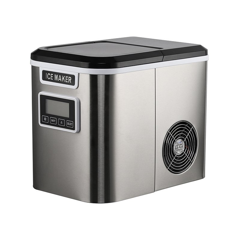 12KG Home Mini Ice Cube Maker Making Machine Ready in 6-8 Mins Self-Cleaning with Ice Scoop and Basket