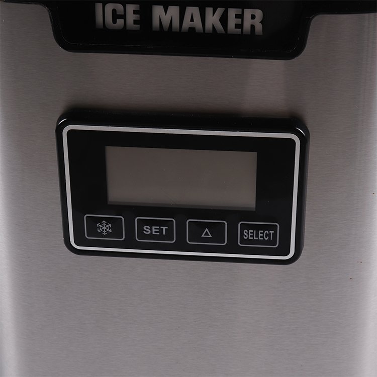 12KG Home Mini Ice Cube Maker Making Machine Ready in 6-8 Mins Self-Cleaning with Ice Scoop and Basket