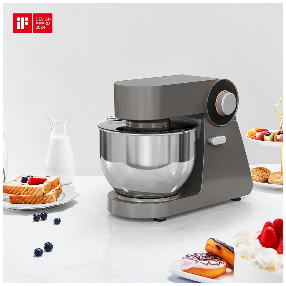 Small Electric Dough Cake Food Making Stand Mixer 4L Tile-Head Stand Dough Mixer Flour Mixing Machine