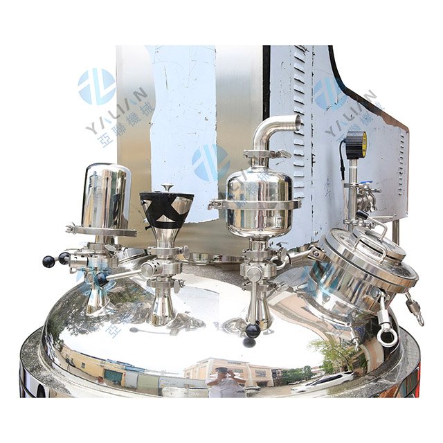 Ointment Making Body Lotion Manufacturing Vacuum Emulsifying Homogenizing Mixer Machine For Viscosity