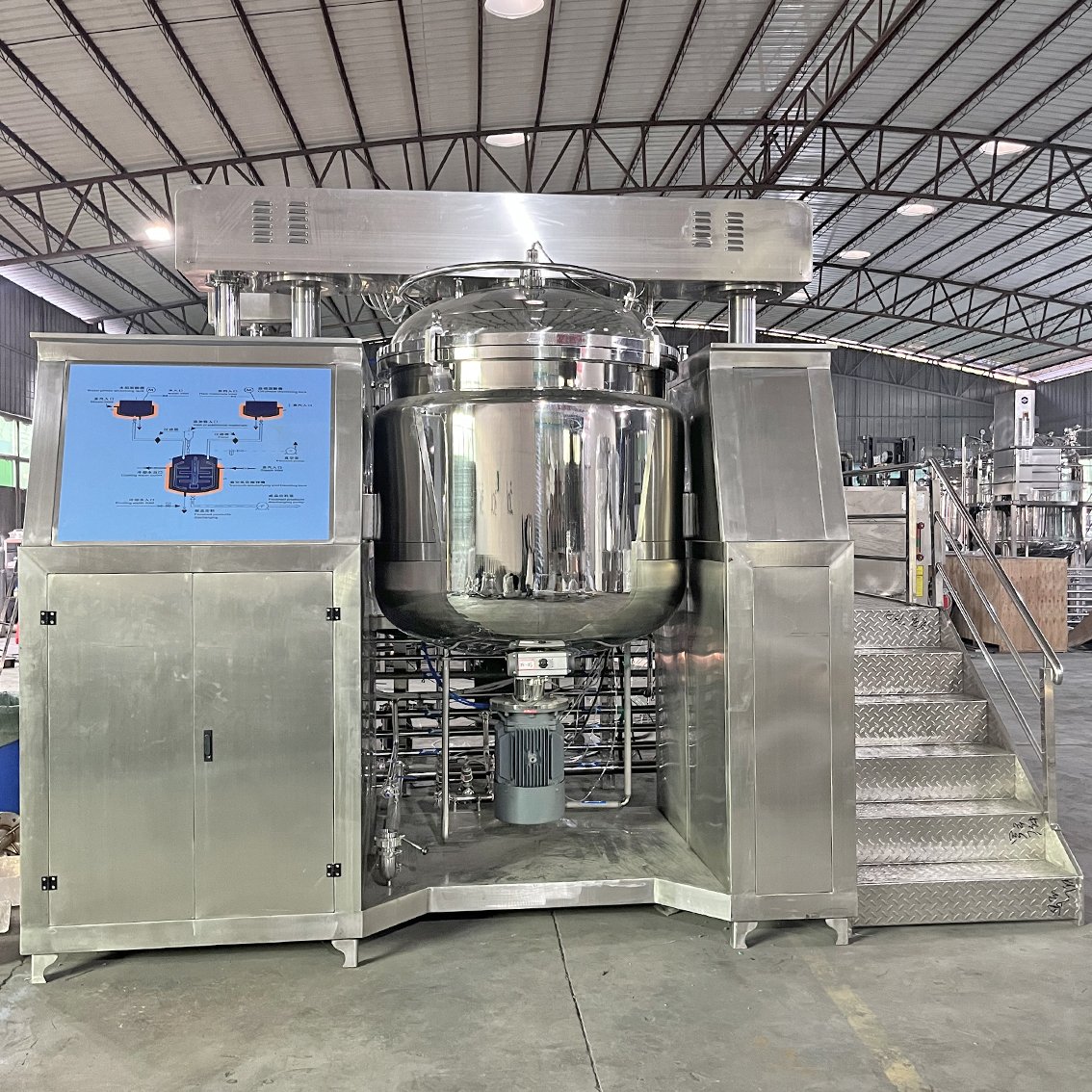 Toothpaste making machine toothpaste production line vacuum homogenizer emulsifying mixer machinery