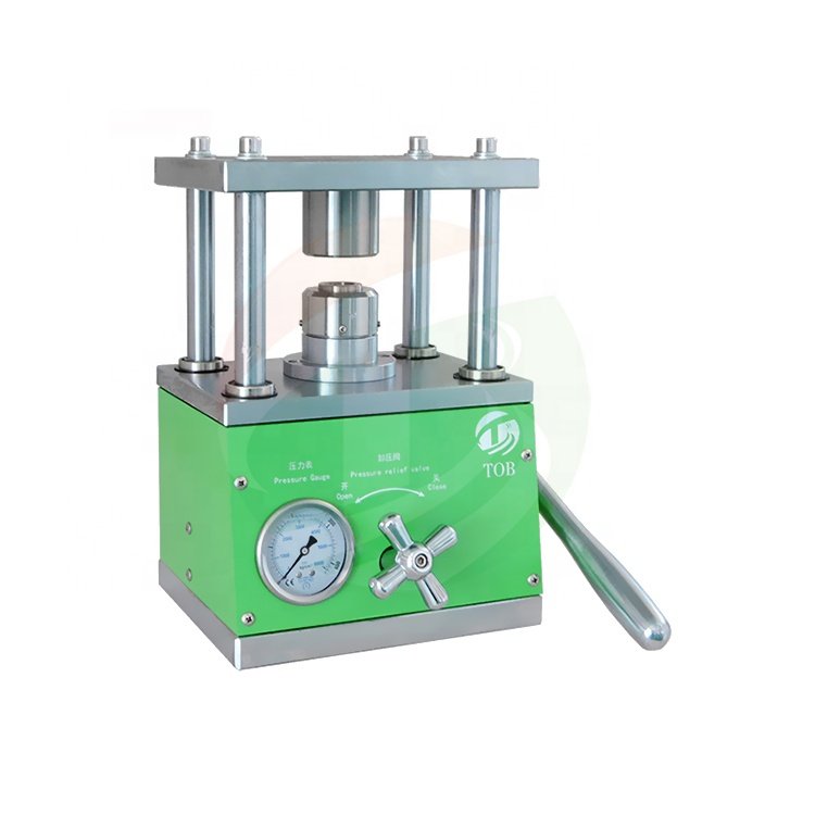 TOB Coin Cell Assembly machine Manual Crimping machine Equipments For button Battery CR2016, CR2025, CR2032