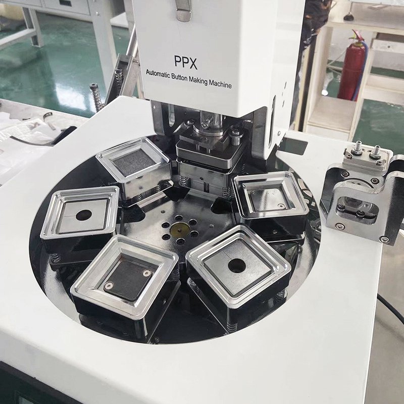 factory semi-automatic 50X50mm square pneumatic fridge magnet button badge machine photo magnet machine manufacturer