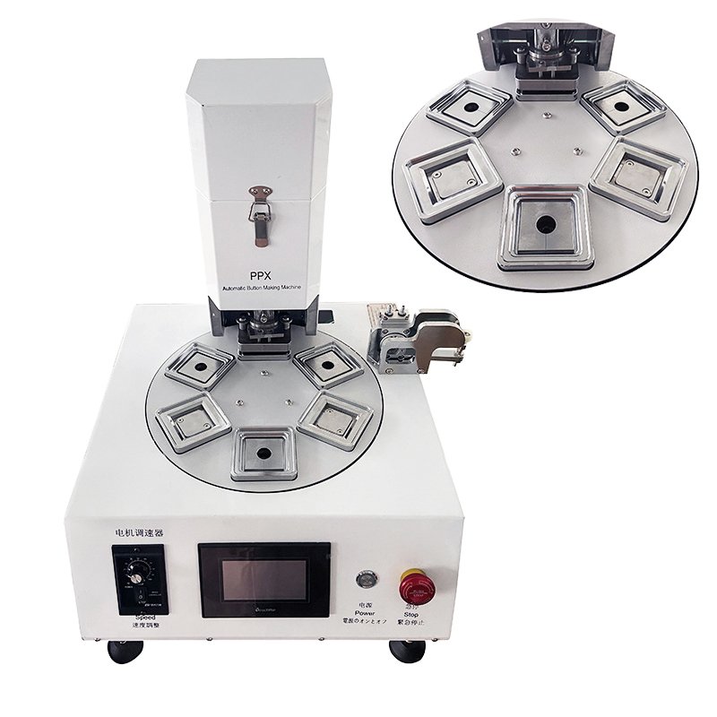 factory semi-automatic 50X50mm square pneumatic fridge magnet button badge machine photo magnet machine manufacturer