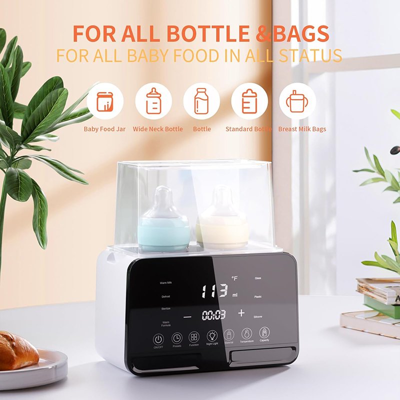 48H Constant Temperature Baby Formula Water Heater Fast Breast Milk Defrost For Twins Feeding Food Steamer