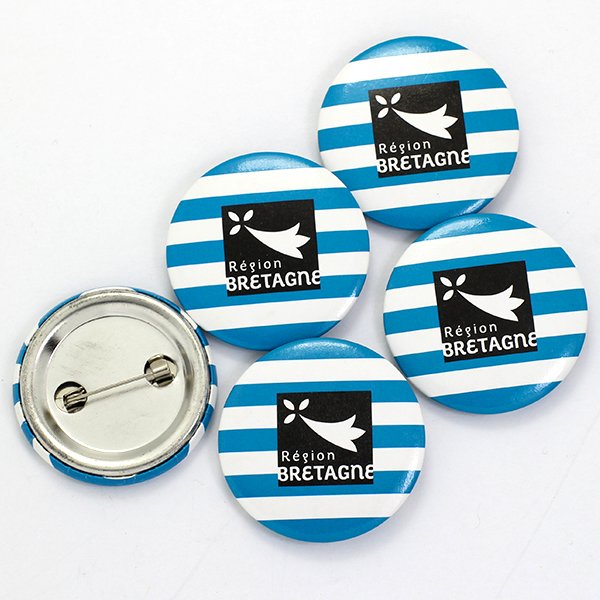 Button Badge Maker Wholesale Custom 58mm Printed Design Logo Blank Plastic Magnetic Pins Round Tin Button Badge