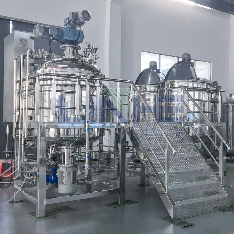 High Speed Blender Emulsifier Machine Cream Vacuum Homogenizer Emulsifying Mixer Machine Emulsifier Mixer Tank for Cosmetics