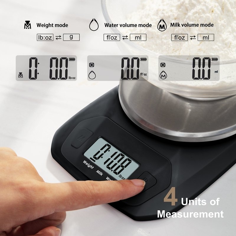 Weight Measuring Coffee Food Scale Stainless Steel Electronic Kitchen Scale Spoon Portable Lcd Display Digital Kitchen Scale