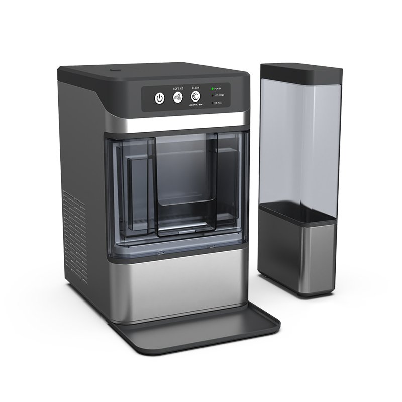 22Kg/24H Portable Ice Maker Water Tank Self-Cleaning Countertop Ice Machine Nugget Ice Cubes For Home Kitchen Office Bar Party