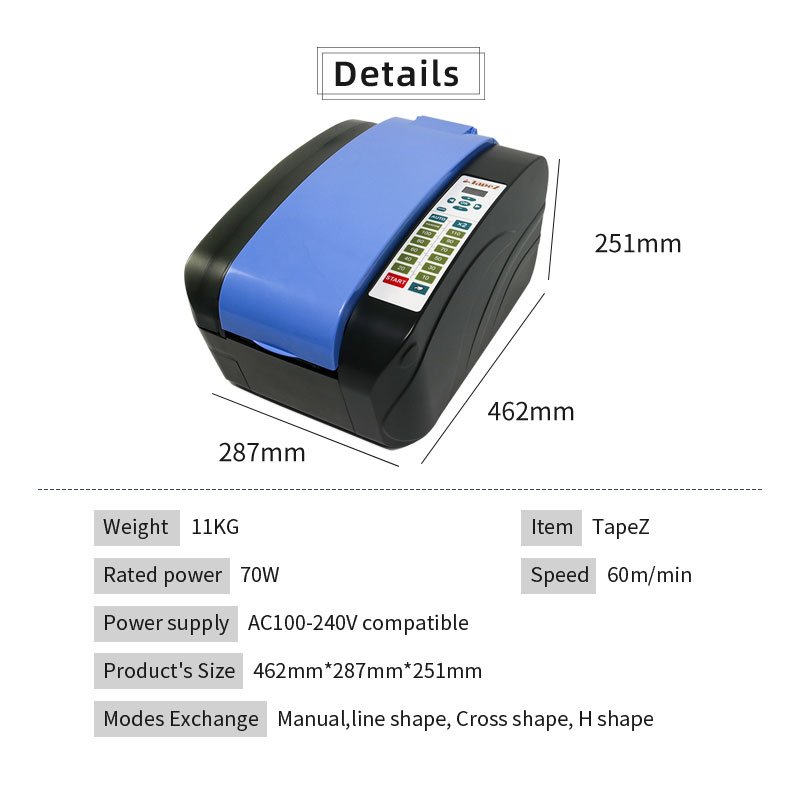 TapeZ Dispenser Supplier Water Activated Gummed Paper Tape Machine Price