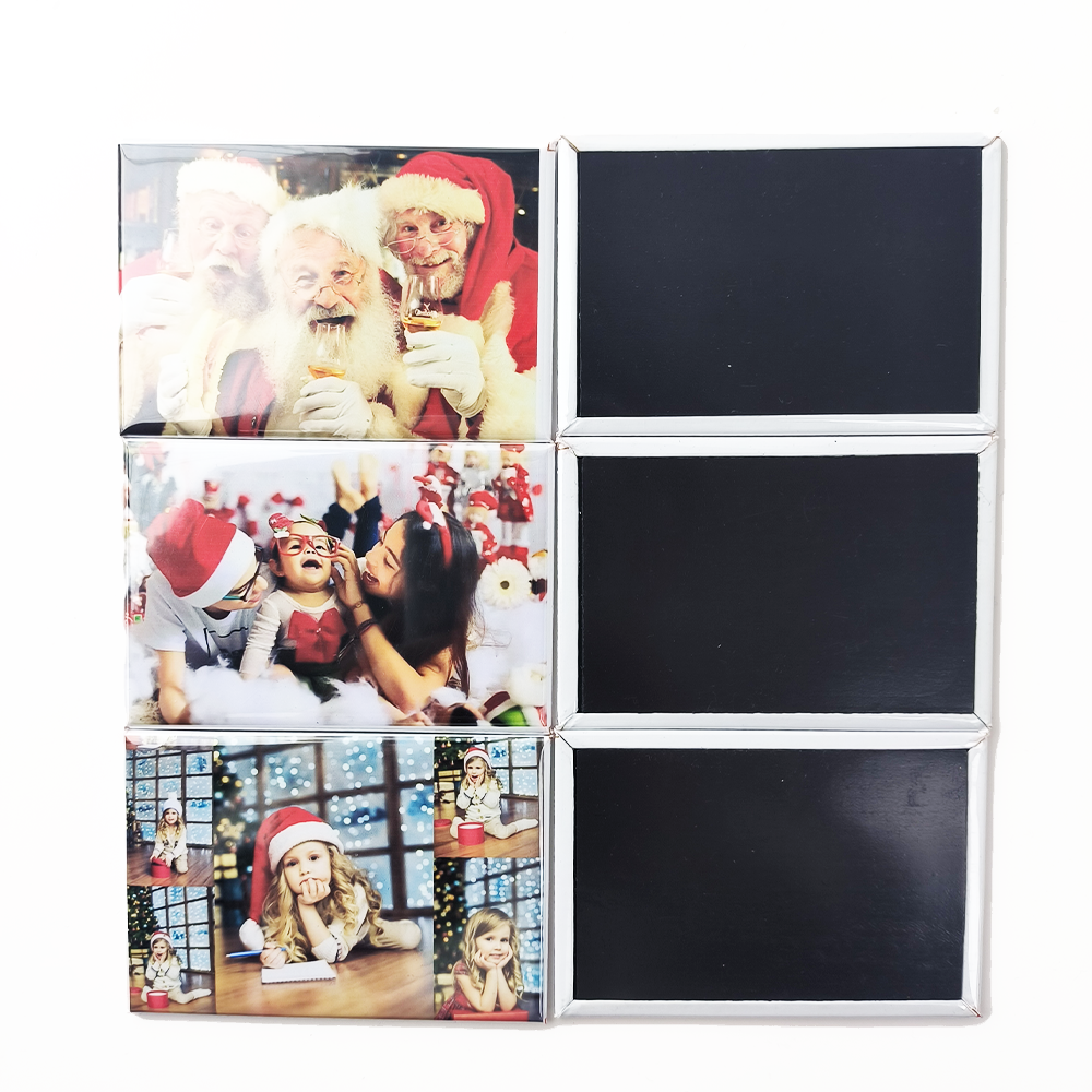 80*53mm Fridge Magnet Making Machine Rectangle Button Maker Kit with Cutter and 500pcs Materials