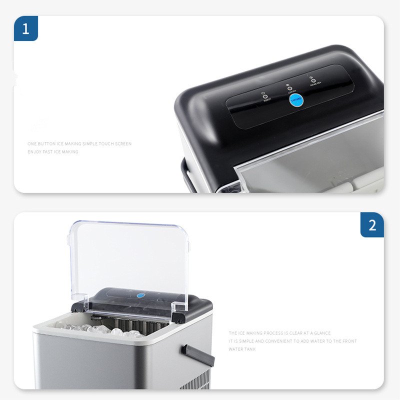 Portable Electric Water Cooler with Ice Maker OEM China Origin Makes Cube Shape Ice for Household and Car Use Model Voltage