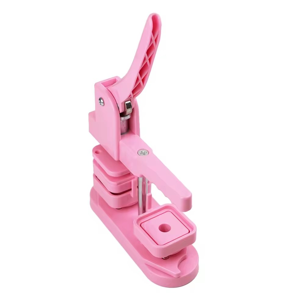 Plastic Square Shape Badge Making Machine For DIY Button Pin Making