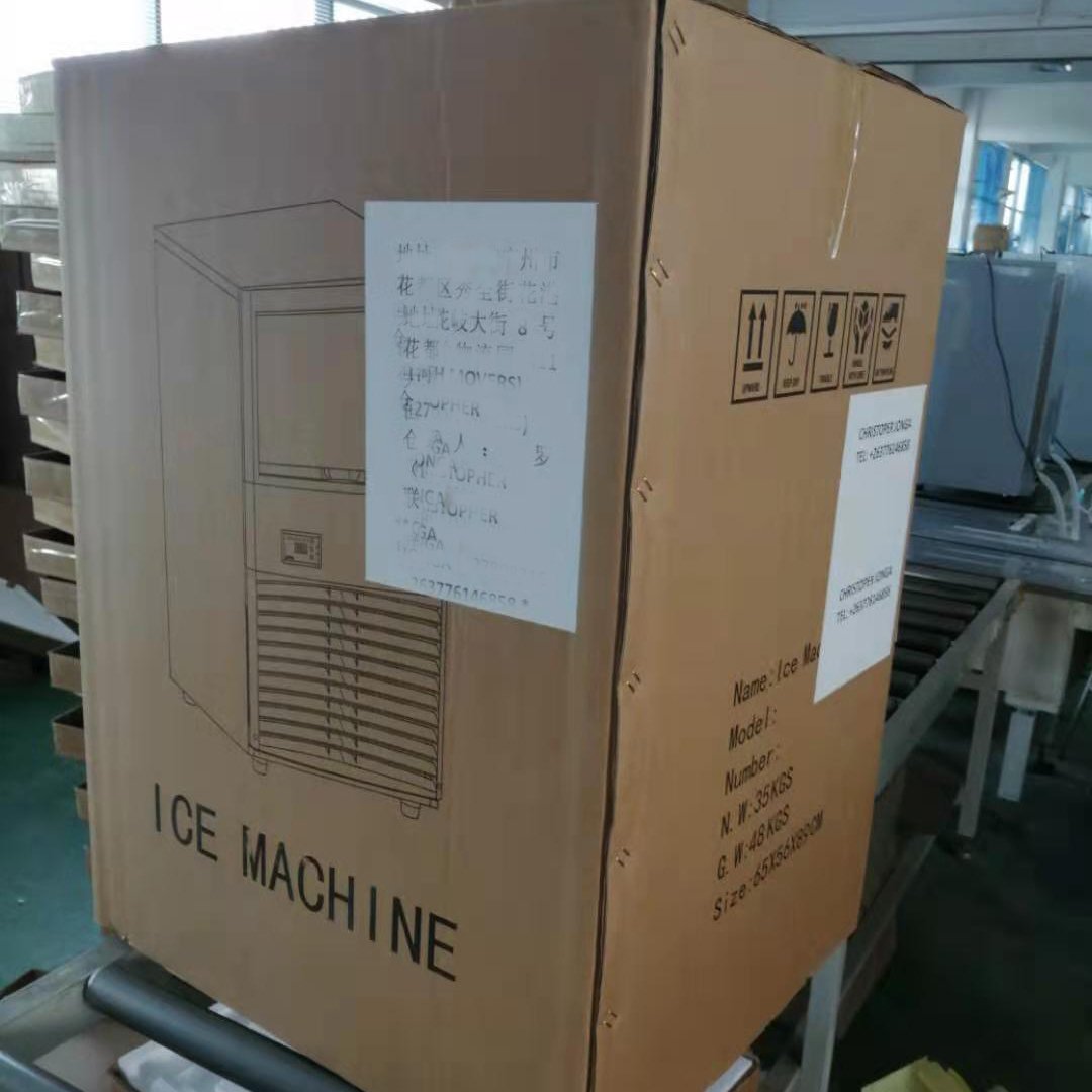 Ice Maker Machine 60kg Automatic Countertop Ice Cube Block Makers Ice Making Machine For Business Commercial Home
