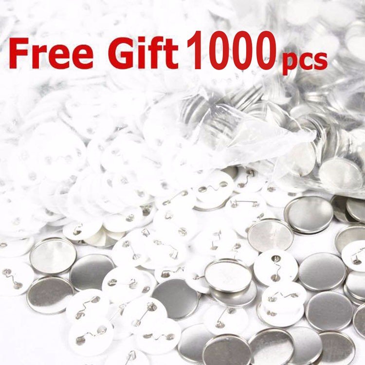 44MM Badge Button Making Machine blank button badges for wholesales kit with 1000pcs badges free 1001