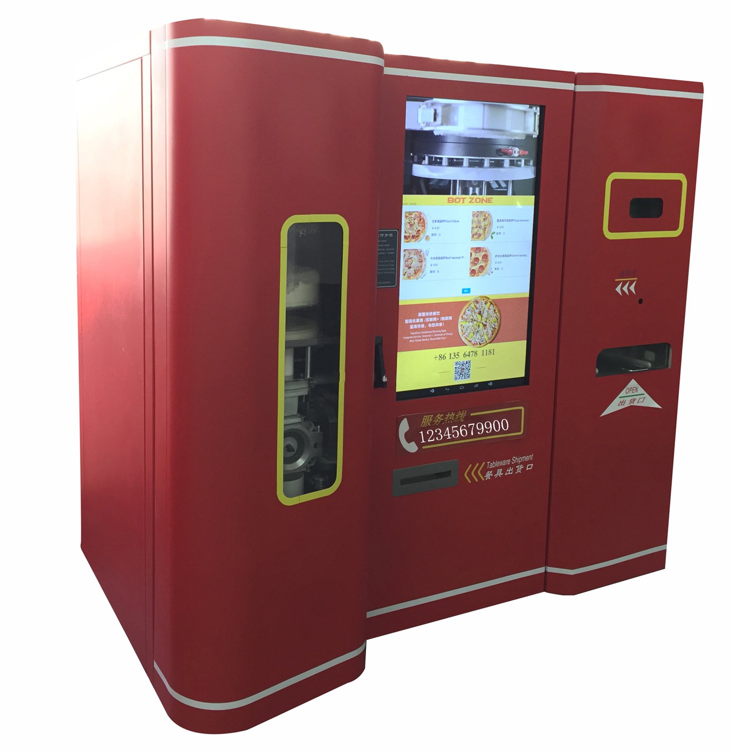 dish vending machine Chicago smart anytime oven instant pizza machine grocery vending pizza burger buffet heater machine Europe