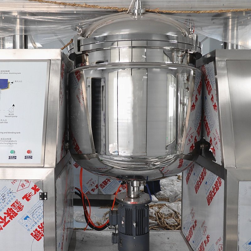 AILUSI Vacuum Emulsifier Bottom Snail Slime Mayonnaise Homogenizer Mixer Toothpaste Beauty Cream Cosmetics Mixer Making Machine