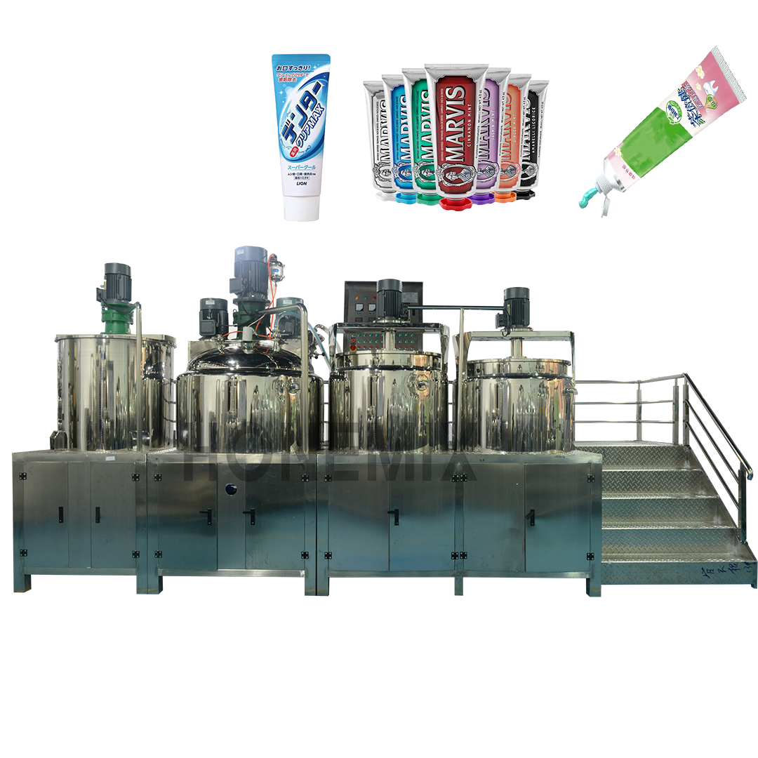 Guangzhou Factory Toothpaste Mixing Making Blending Tank Vacuum Cream Homogenizing Mix Machine High Speed Dispersion Mixer