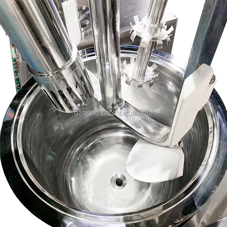 Guangzhou Factory Toothpaste Mixing Making Blending Tank Vacuum Cream Homogenizing Mix Machine High Speed Dispersion Mixer