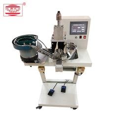 Auto double rivet metal shank jeans button I-shaped buckle snap button attaching making machine for denim cowboy buckle punching