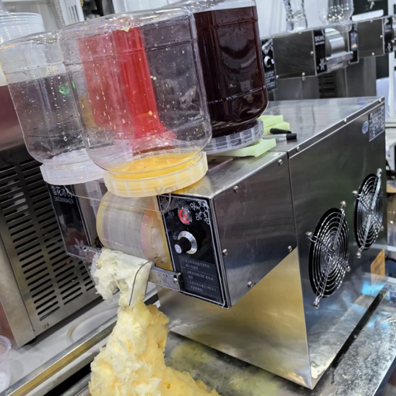High Power Air Cooling Automatic Shaved Ice Machine Fast Milk Snow Ice Machine Snowflake Ice Crusher snow maker machine