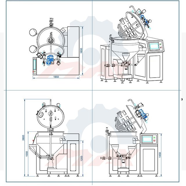 100L High Shear Dispersion Emulsifying Machine Ketchup Mustard Salad Dressing Fully Automatic Mayonnaise Making Machine Mixers