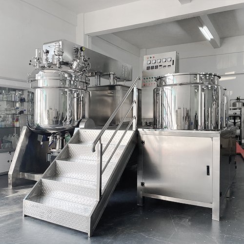Mayonnaise Production Vacuum Emulsifier Homogenizer Mixer Lotion Face Cream Mixing Tomato Ketchup Cream Cheese Making Machine