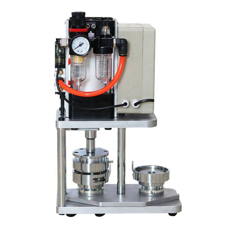 Latest High Quality Pneumatic Rotary Button Badge Making Machine Automatic Pin Badge Maker Button Making Machine
