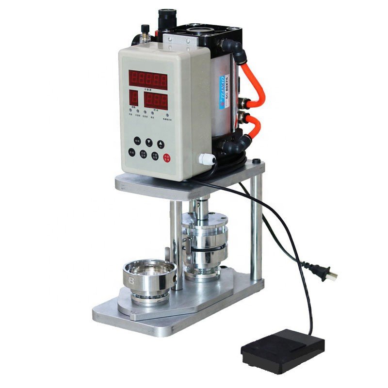 Latest High Quality Pneumatic Rotary Button Badge Making Machine Automatic Pin Badge Maker Button Making Machine