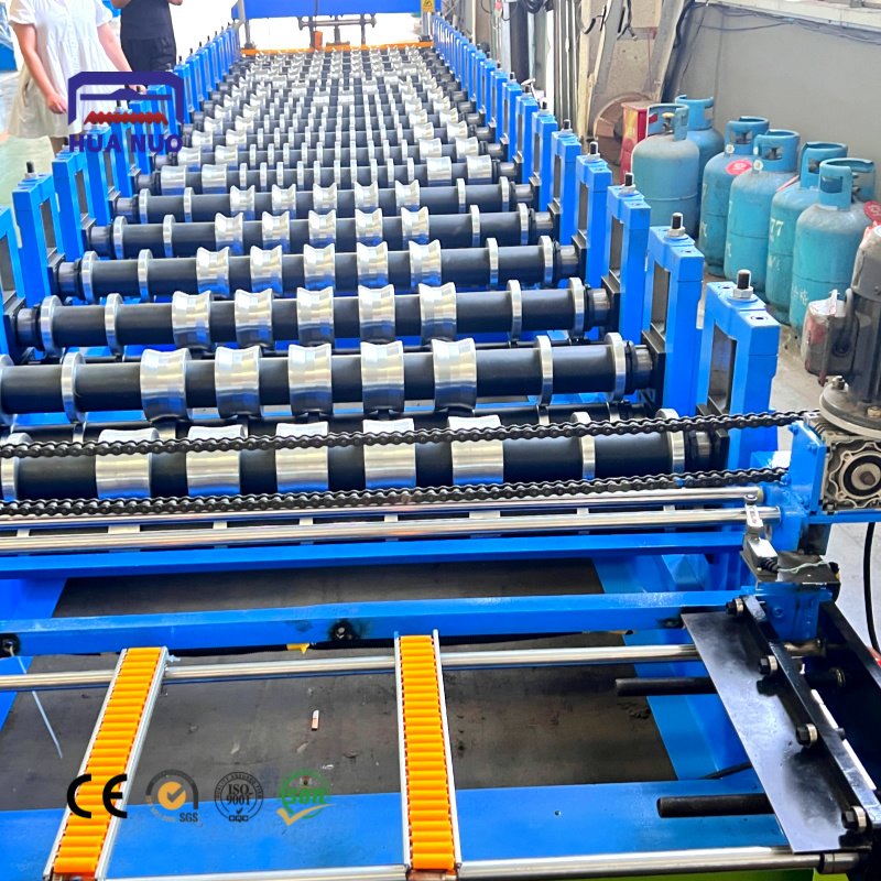 Roll Forming Machine Trapezoidal Roof Tile Making Machine Corrugated Roll Forming Machinery with Electric Broach