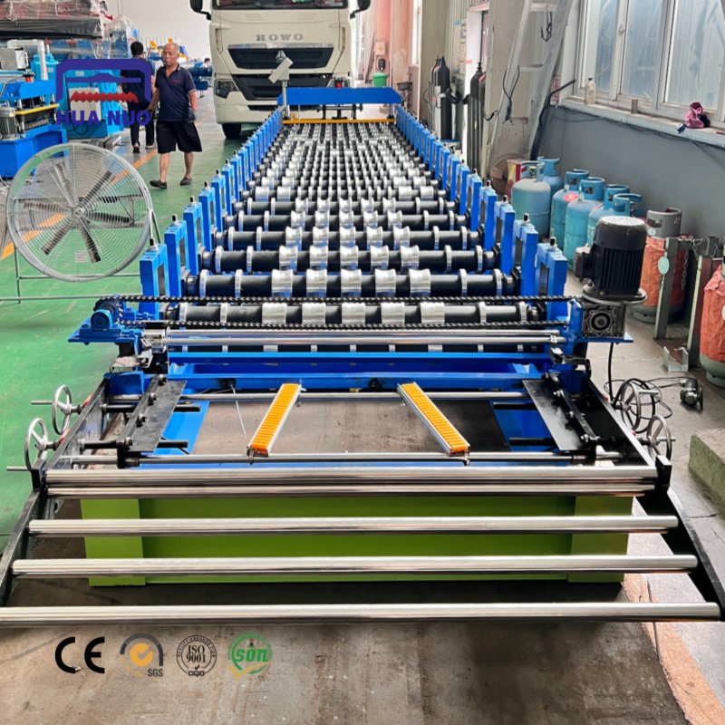Roll Forming Machine Trapezoidal Roof Tile Making Machine Corrugated Roll Forming Machinery with Electric Broach