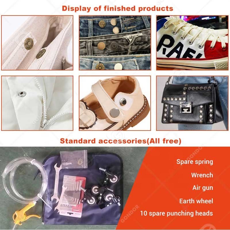 Automatic Eyelet Buttonhole Electric Snap Plastic Button Press Attaching Pressing Make Machine Price